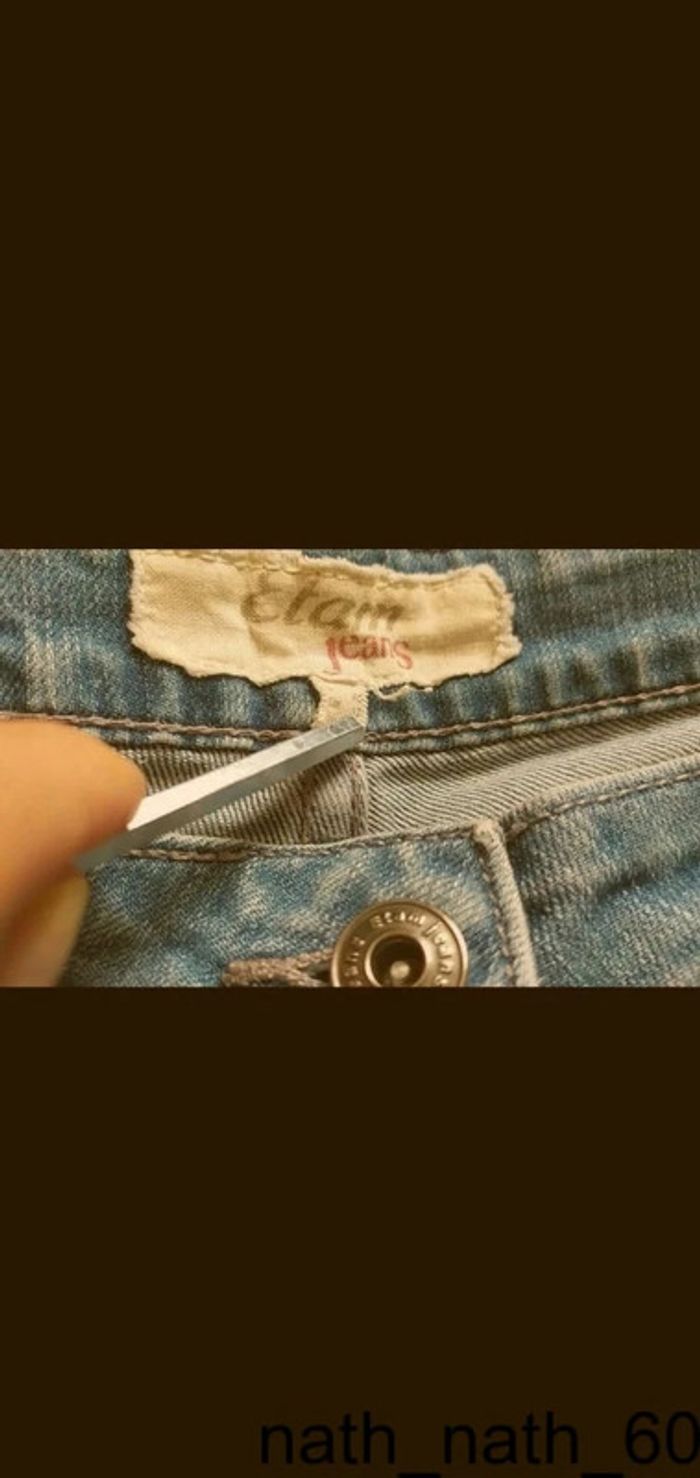 Jeans Etam bleu t40 - photo numéro 4