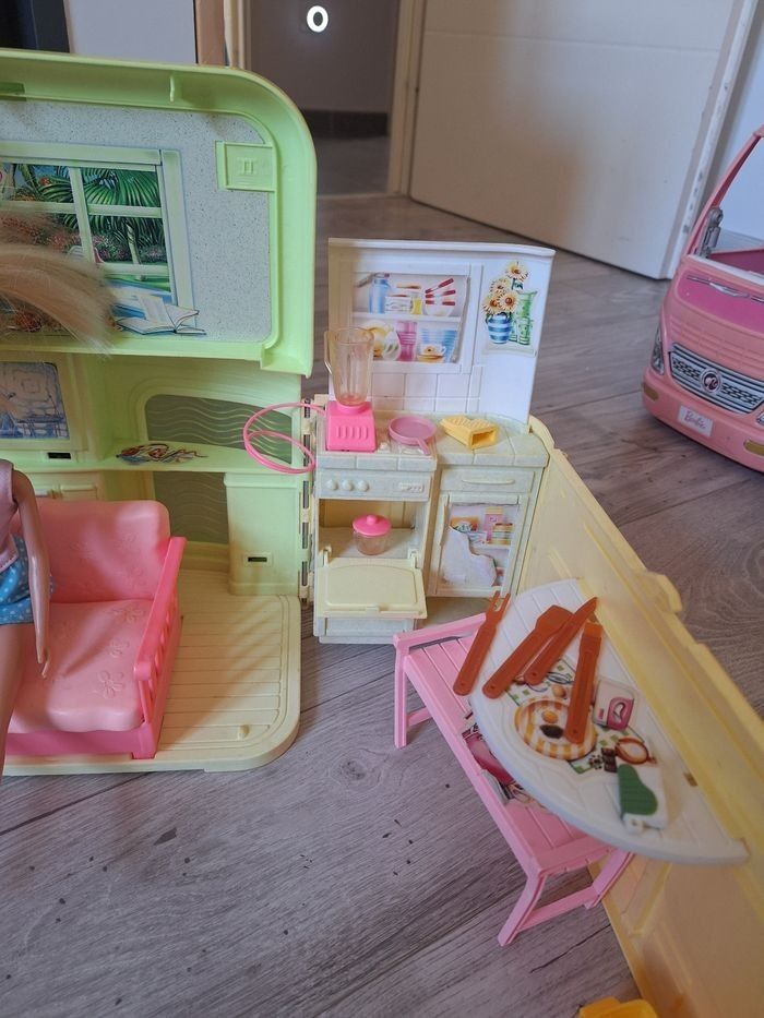 Maison depliante radio barbie vintage 1999 - photo numéro 3