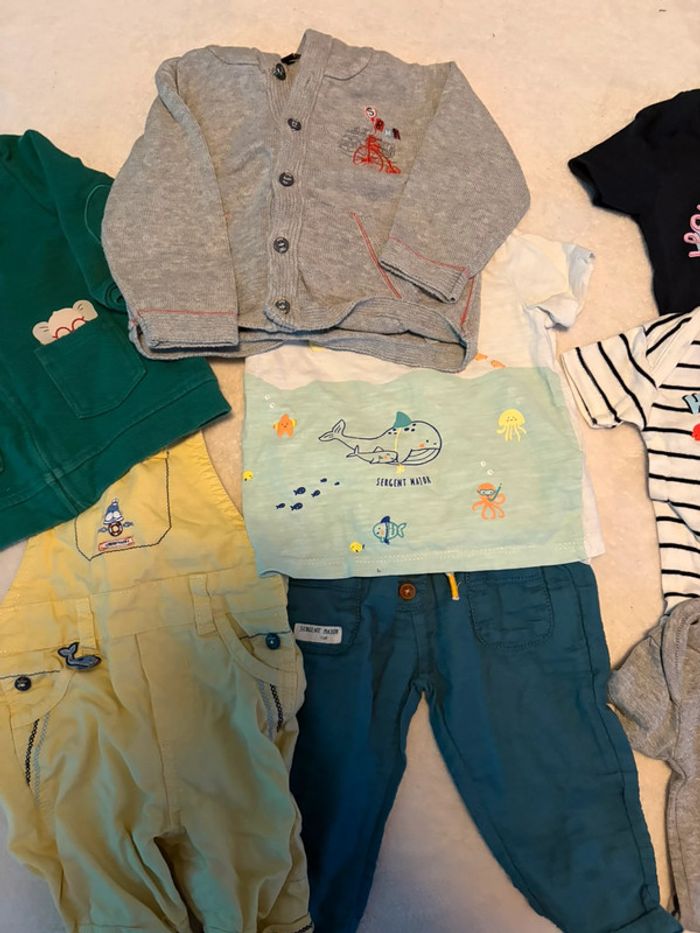 Lot Vêtements Bébé Garçon 6 mois - Sergent Major & Looney Tunes - photo numéro 3