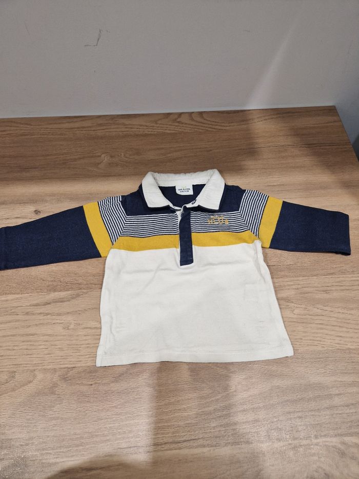Polo manches longues 12 mois