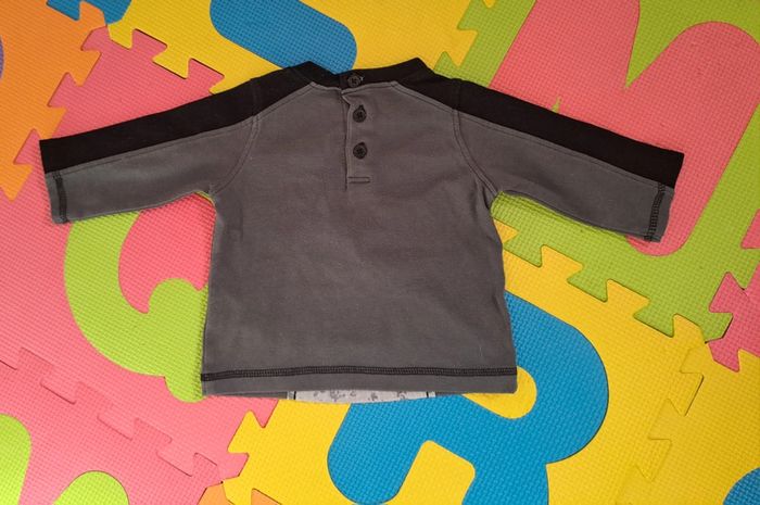 Lot 3 t-shirts manches longues, taille 6 mois (68 cm) - photo numéro 11