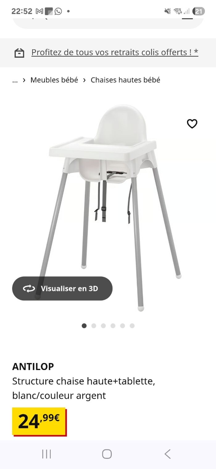 Chaise haute i
