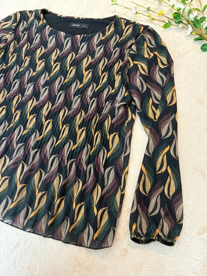 Blouse fluide manches longues femme M - photo numéro 3