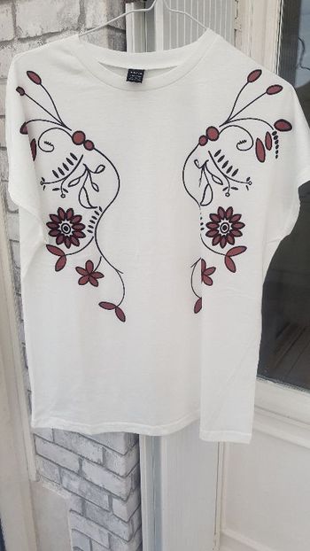 tee-shirt blanc petites manches