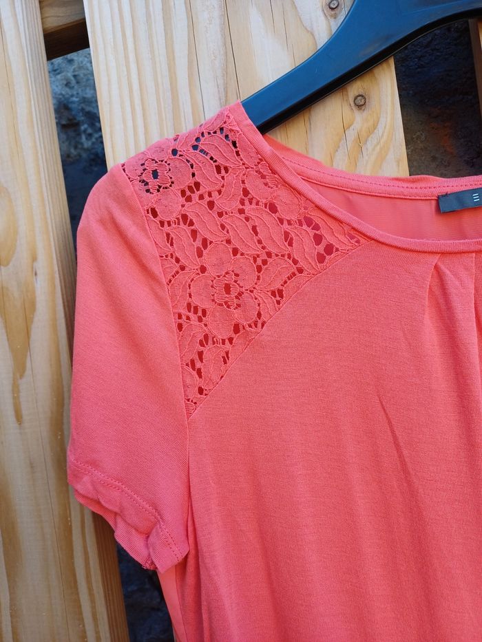 Jolie blouse à manches corail Esprit - photo numéro 5