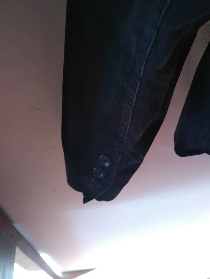 Veste Femme Velours Noire à côtes - photo numéro 7