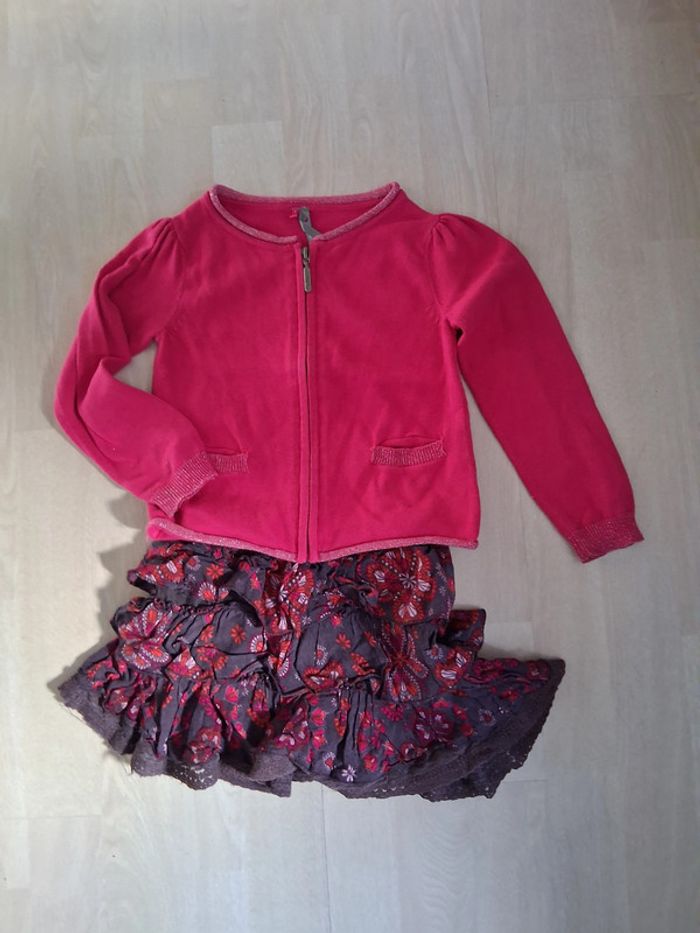 Gilet et jupe 4ans