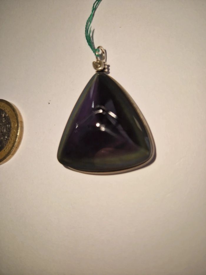 Pendentif obsidienne arc en ciel suprême oeil - photo numéro 6