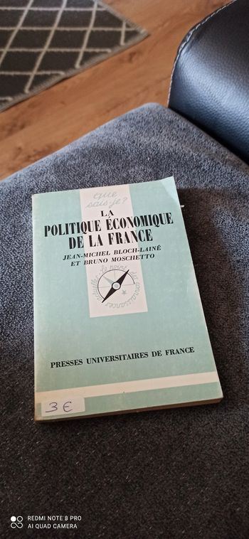 Livre la politique economique de la France