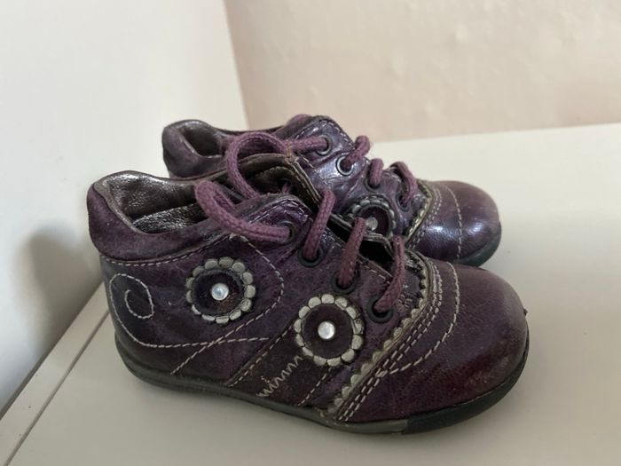 Bottines Romagnoli violettes taille 18