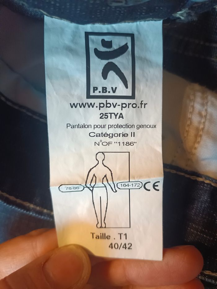 Pantalon de travail en jean – PBV Jean’s Typhon – Taille 40/42 – Neuf - photo numéro 3