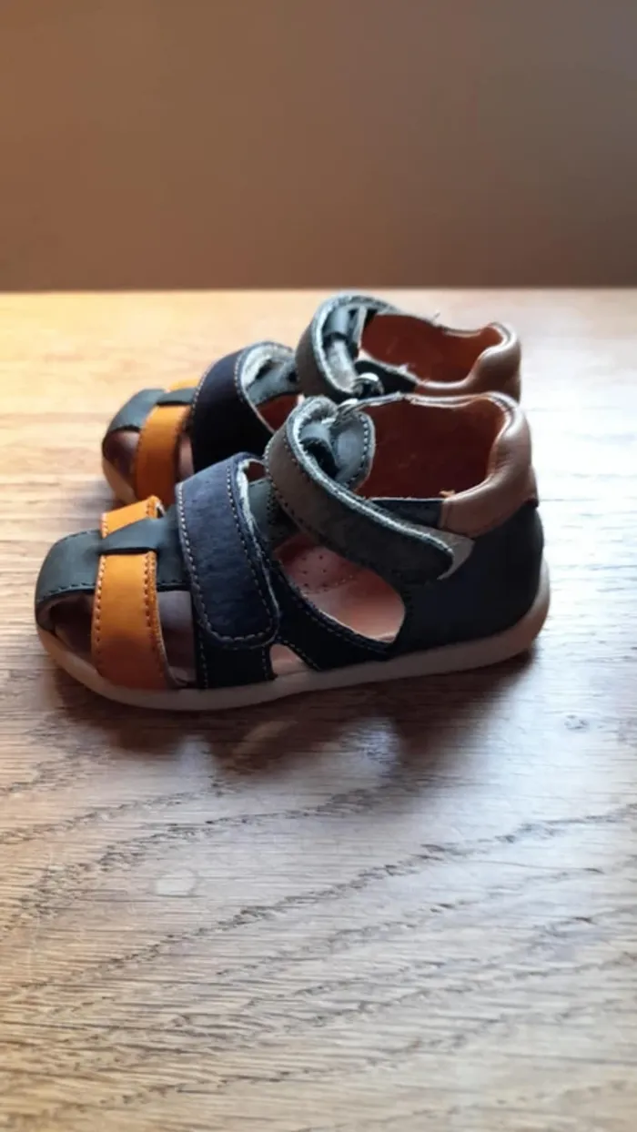 Sandalettes garçon cuir Babybotte Pointure 21 - photo numéro 3