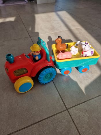 Tracteur et remorque animaux 