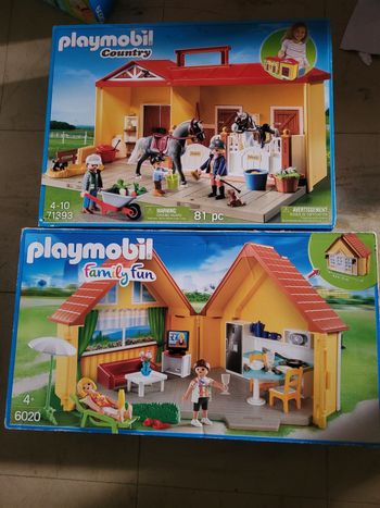 Deux playmobil neufs