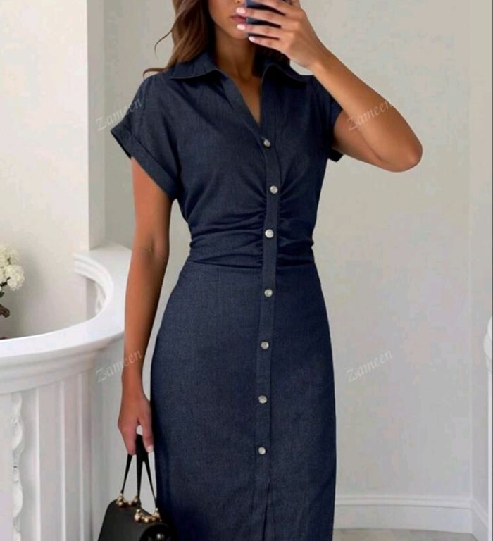Robe chemise élégante taille S - photo numéro 7