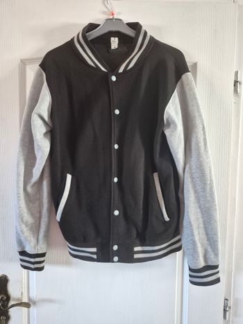 Gilet blouson teddy style college taille M