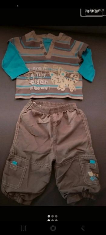 Ensemble garçon 6 mois