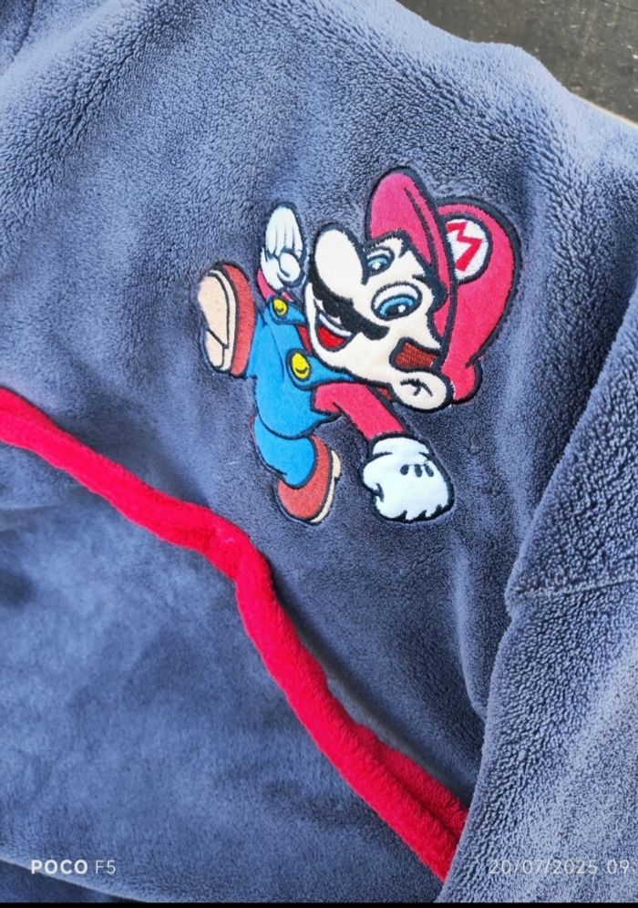 Peignoir enfant Mario bros  nintendio - photo numéro 2