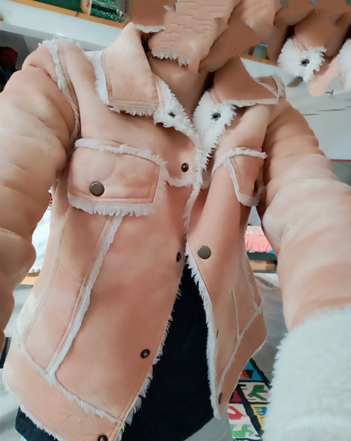 Veste chaude beige camel taille 36 - photo numéro 8