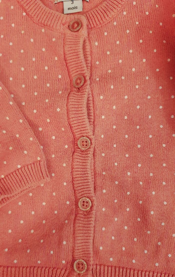 Gilet cardigan bébé fille   Pat et Ripaton - photo numéro 3