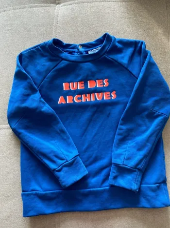 Sweat rue des archives jacadi 10 ans
