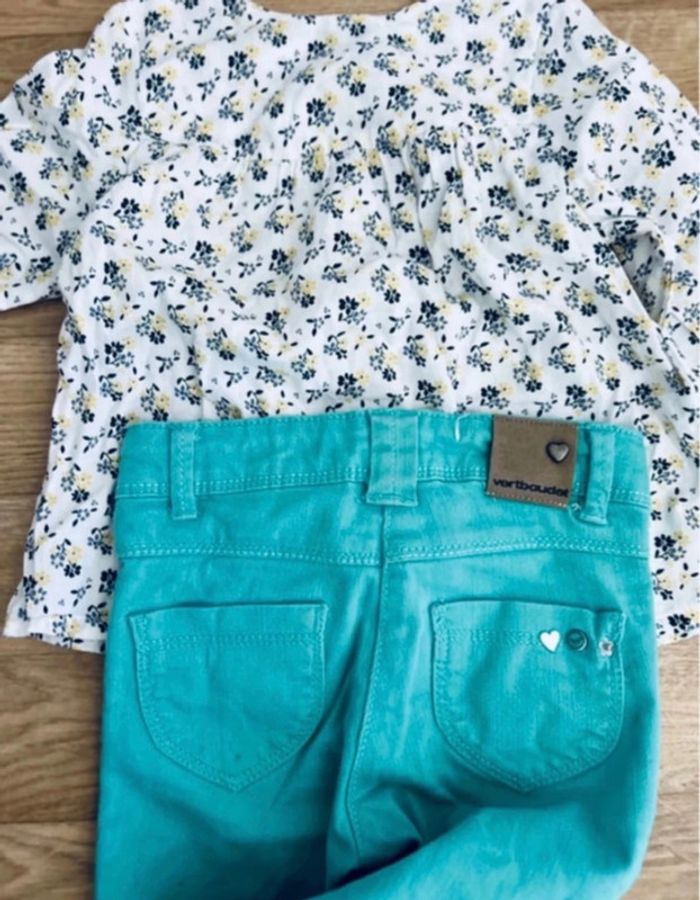 Joli ensemble fille 18-24mois frais de saison vertbaudet tao - photo numéro 5