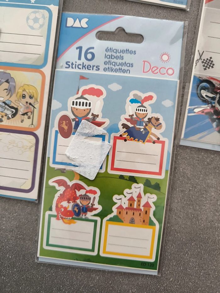 Lot de 2 paquets ou plus de stickers étiquettes neuves - photo numéro 3