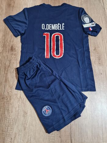 Maillot football Dembele - PSG - 12 ans - Taille 28