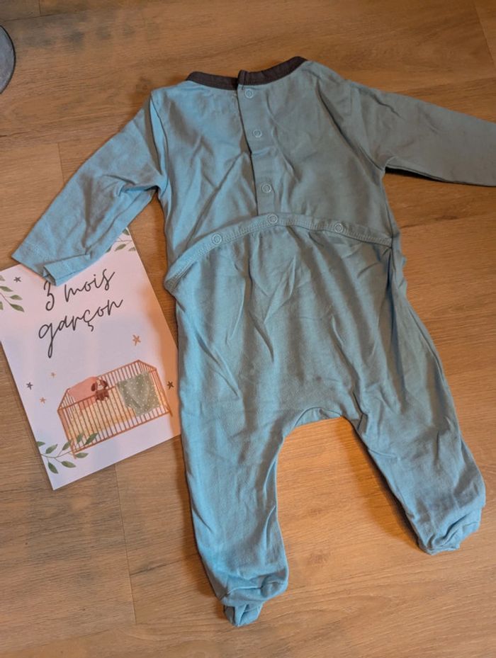 Pyjama Mot d'enfants 3 mois coton léger. - photo numéro 4