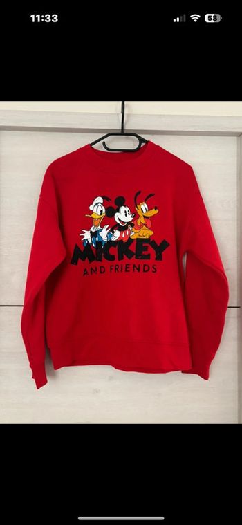 Pull Disney femme rouge