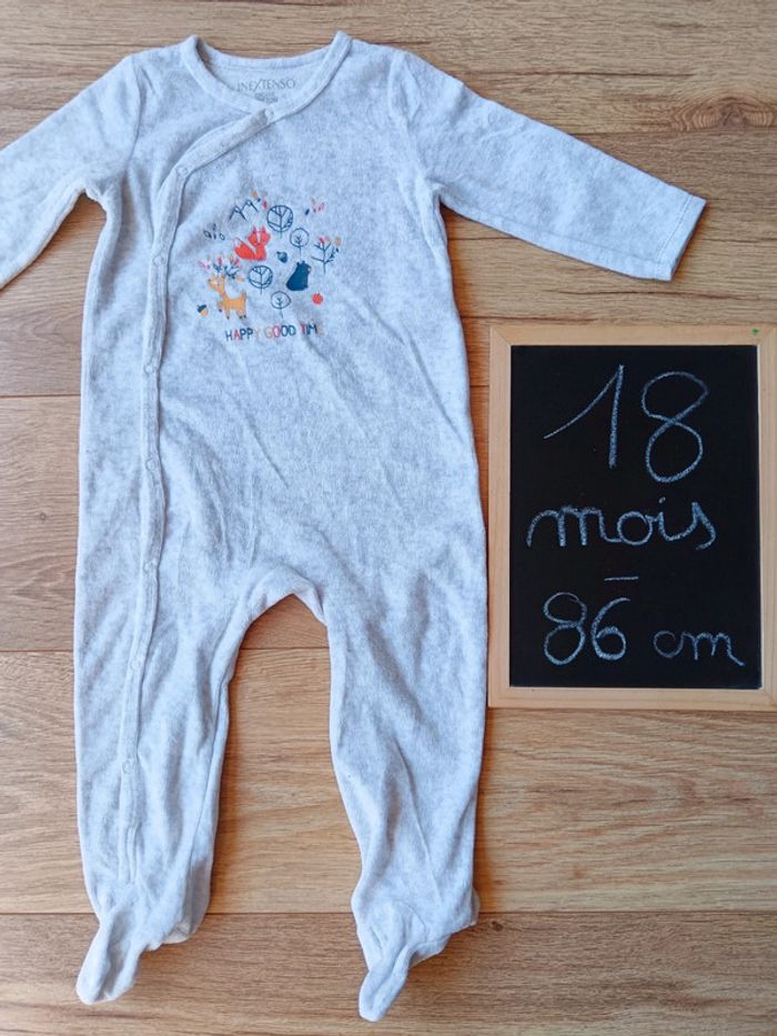 Grenouillère en velour