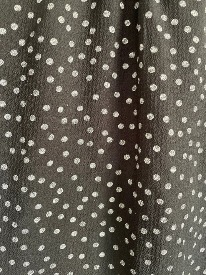 T shirt noir à pois blanc - photo numéro 4