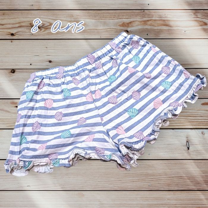 🌊🐚 short léger à coquillages – été & confort – 8 ans 🐚🌊 - photo numéro 1