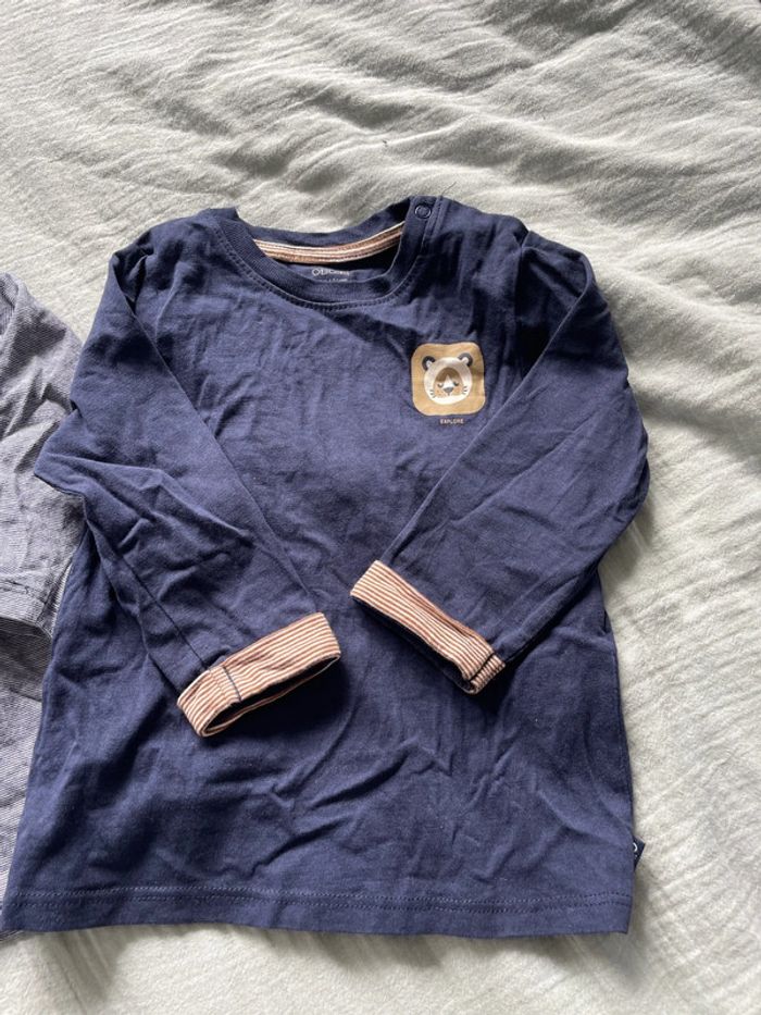 2 tee shirt haut manches longues okaidi - photo numéro 3