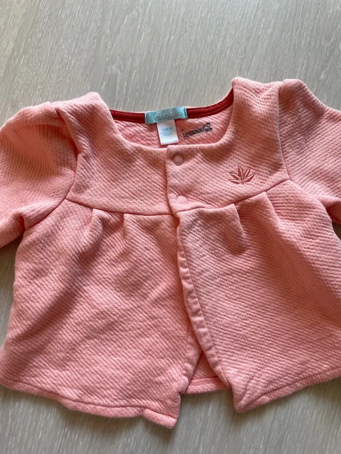 Lot obaibi robe fleuri et gilet - photo numéro 6