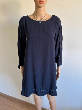 Robe bleue marine à manches longues Morgan taille 36 TBE