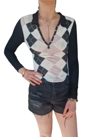 Top a pression manches longues T.S