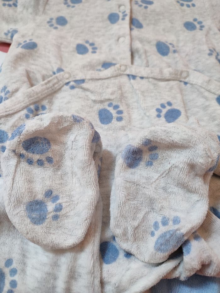 Lot de 2 pyjamas - Bleu et gris - 9 mois - Très bon état - Tex baby - photo numéro 6