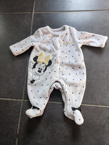 Pyjama velours Minnie taille 1 mois