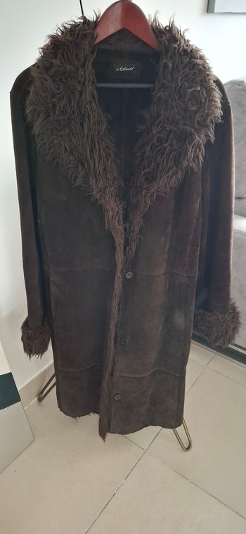 Manteau  daim femme marron