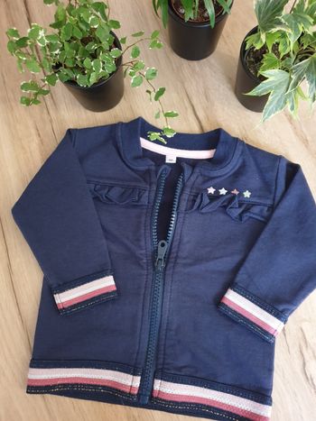 Gilet zippe 6mois
