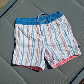 Short de bain à rayures 🐟