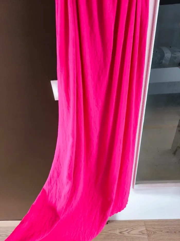 Robe longue rose fushia à bretelles léopard TU 36 à 46 - photo numéro 10