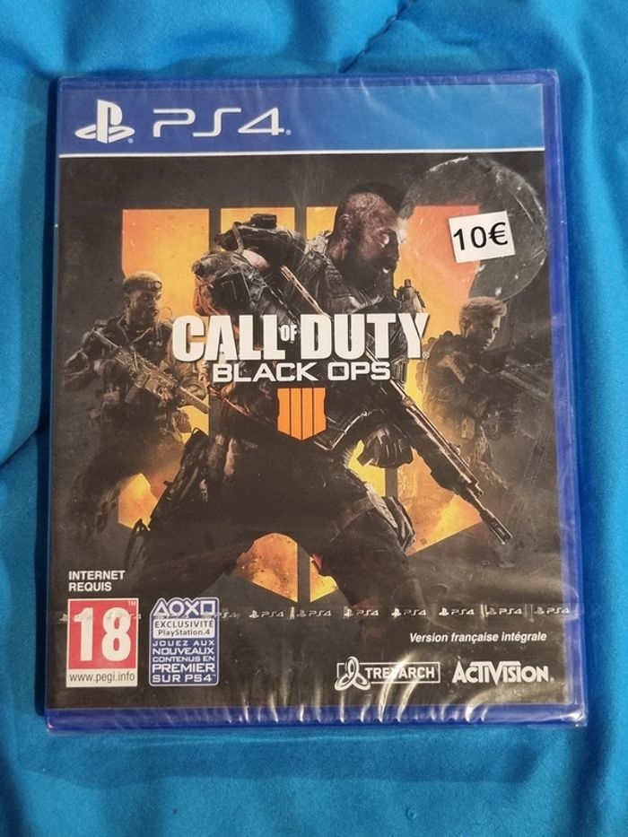 jeu ps4 call of duty black ops 4