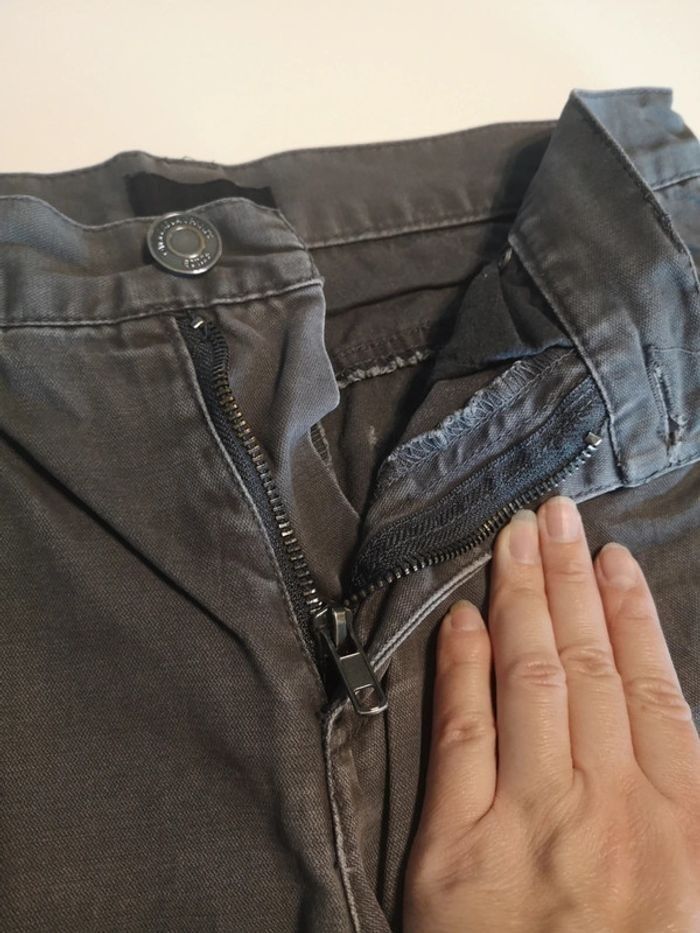 Jean homme gris taille 38 - photo numéro 4
