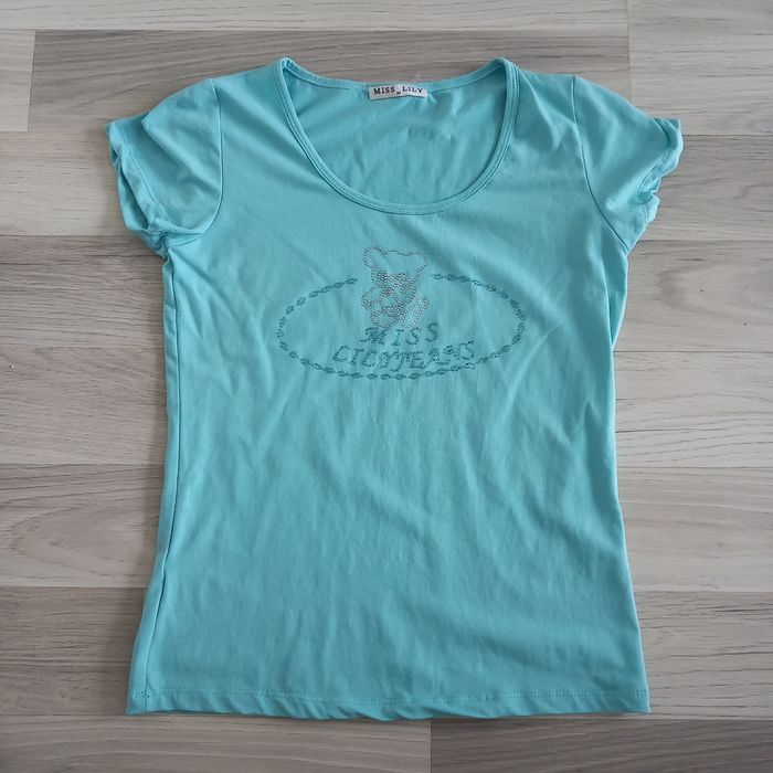 T-shirt femme turquoise Miss Lily taille M
