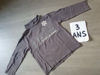 Maillot t-shirt sous pull 3ans garçon