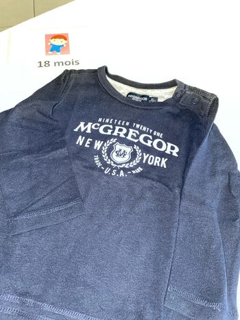 Tee shirt mc Gregor 18 mois