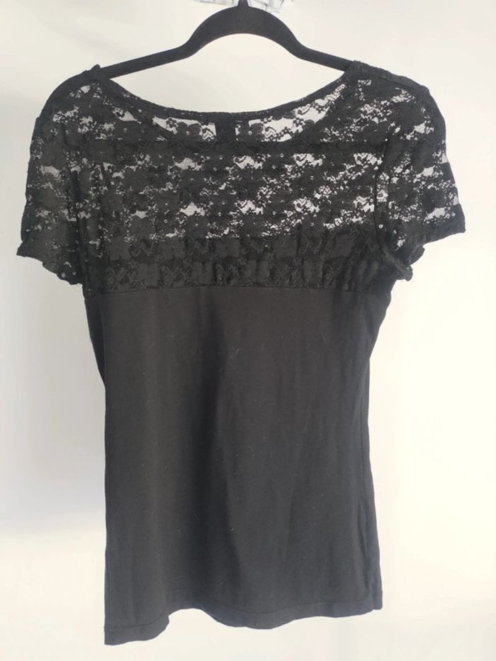 H&M t-shirt noir S - photo numéro 3