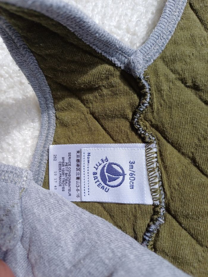 Salopette petit bateau 3 mois très bon état - photo numéro 3